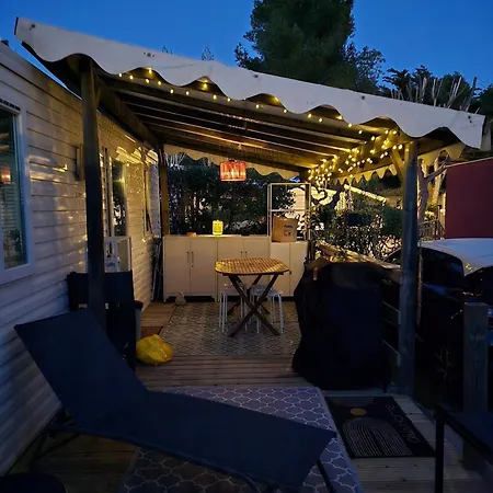 Camping Family's Dream A Pied Mobile-home Confort Avec Terrasse Piscines Et Parc Aquatique Canet-en-Roussillon